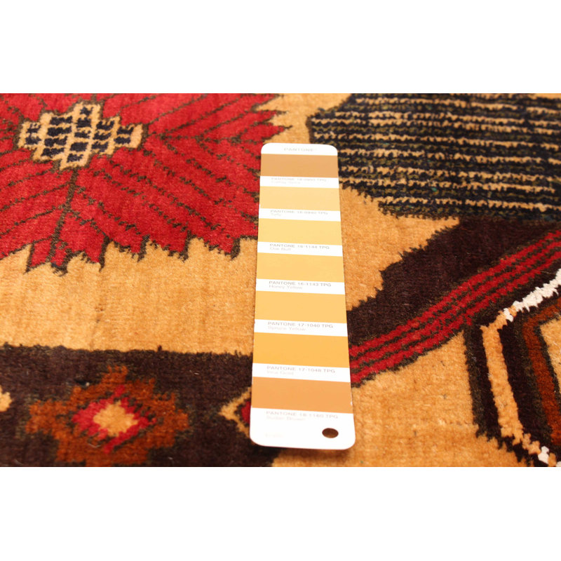 Teimani Light Brown Rug 3'4" x 6'3"
