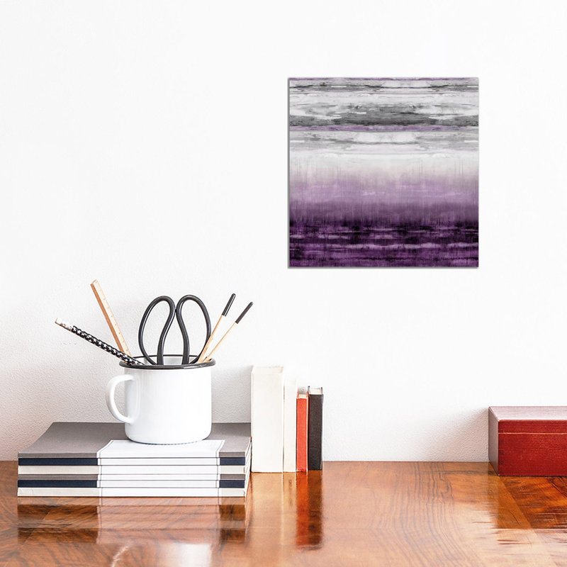 After Glow Aubergine by Taylor Hamilton - Wrapped Canvas Painting, 45.72 cm H x 45.72 cm W, Wrapped Canvas