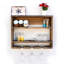 3 Piece Walnut Solid Wood Accent Shelf