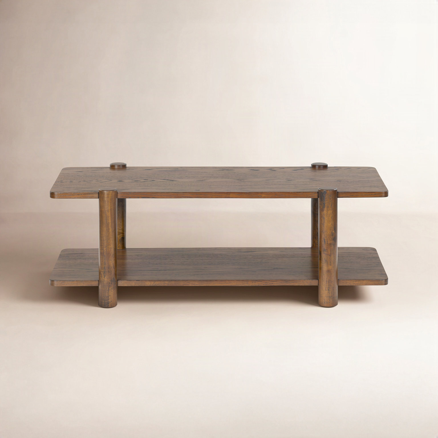 Hepburn 48" Coffee Table, Medium Oak