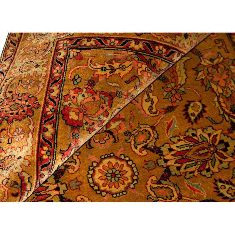 Hand-Knotted High-Quality Gold Area Rug