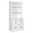 83.4"Tall Bookshelf Suite, Bookcase Suite With LED Lighting, Drawers And Open Shelves,2-Piece Set Storage Bookshelf