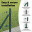Welded Wire Fence With 7 Flanged Posts Steel-602281959-602281503