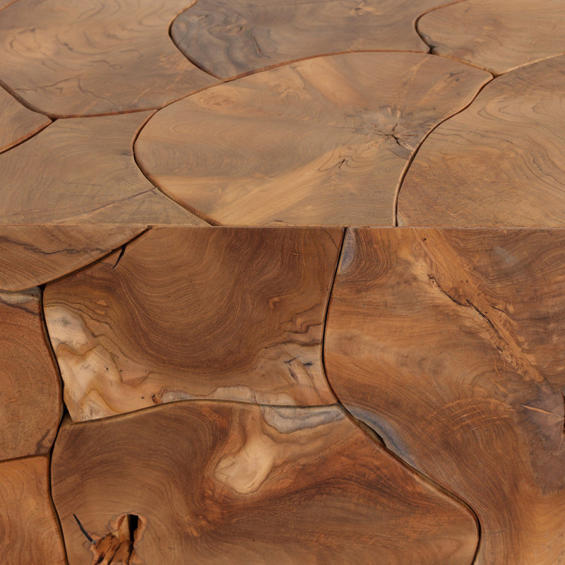 Tomlin Outdoor Teak Coffee Table, Teak Root