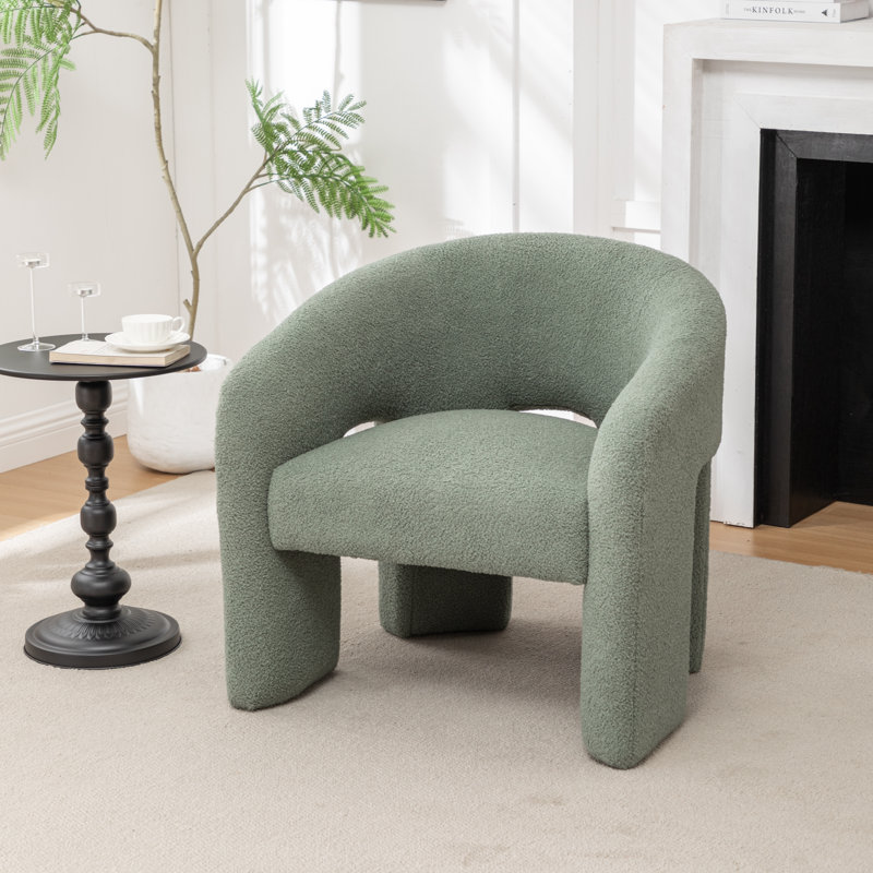 Fauteuil demi-tonneau Amala, Vert