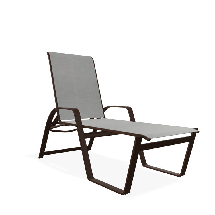 Holna Outdoor Rust-Resistant Metal Chaise Lounge