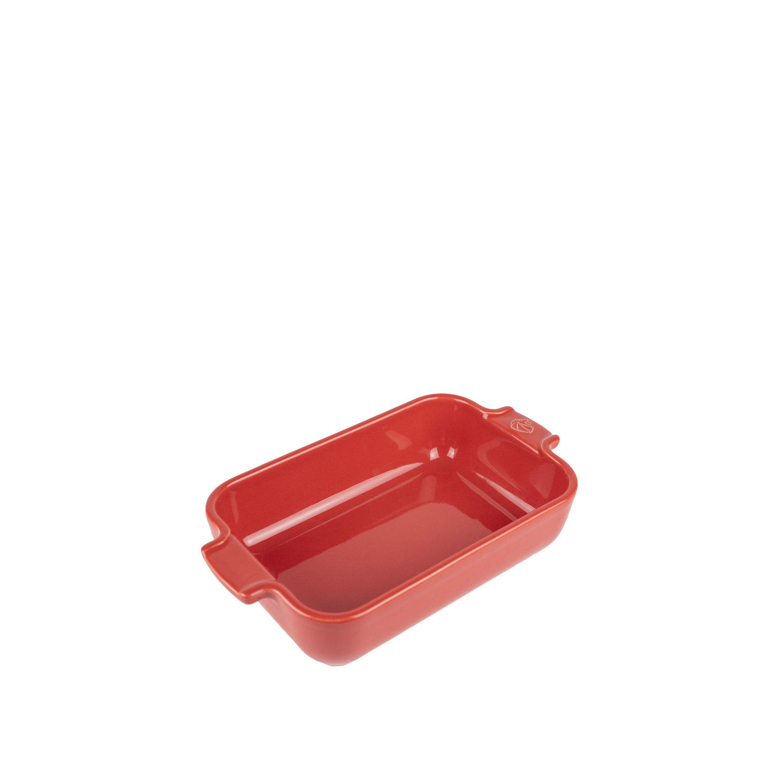 Peugeot Appolia Rectangular Ceramic Baking Dish, Red, 1.75" H x 8.5" W x 4.75" D