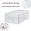 Boîte de rangement blanche pour chaussures empilable