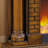 Brown Solid Wood Electric Fireplace