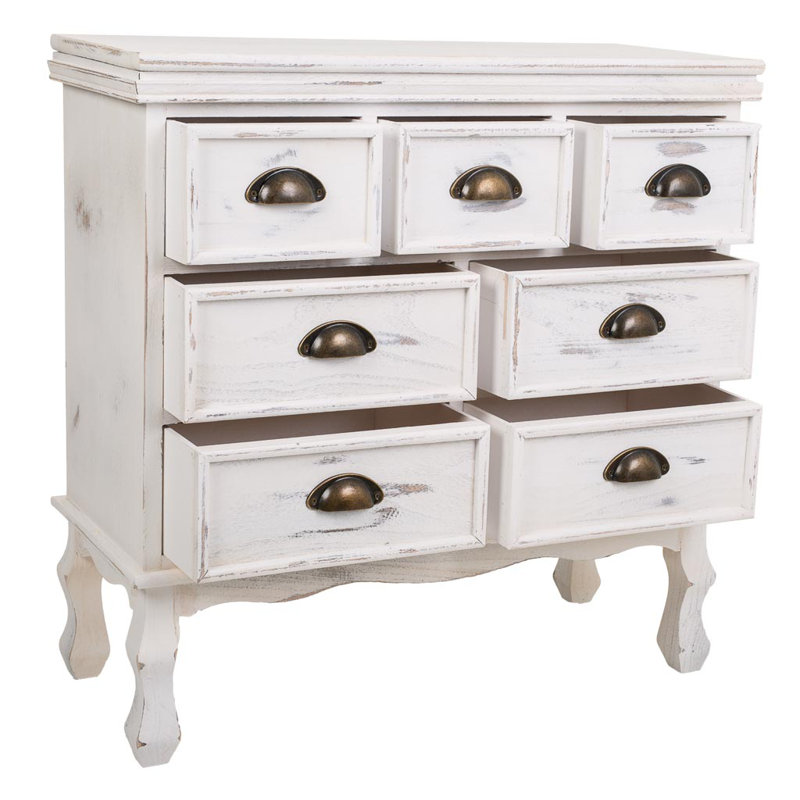 Solid Wood 70cm W 7 - Drawer Chest of Drawers