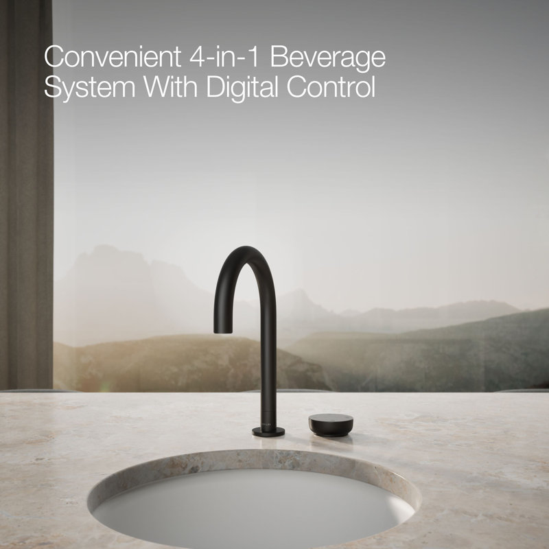 Aquifer4-In-1 Short Arc Beverage Faucet, Matte Black