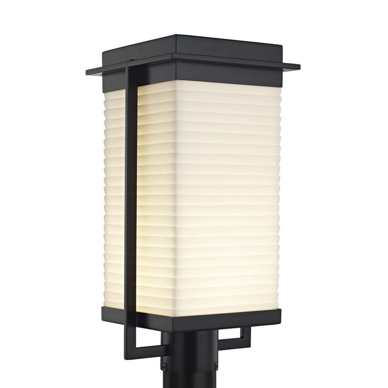 Milla Lantern Head, Matte Black, Waves