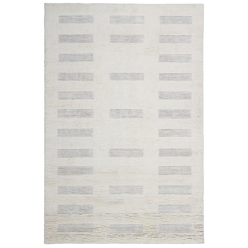 Rhythm Hand-loomed Wool Rug, Rectangle 6' x 9'
