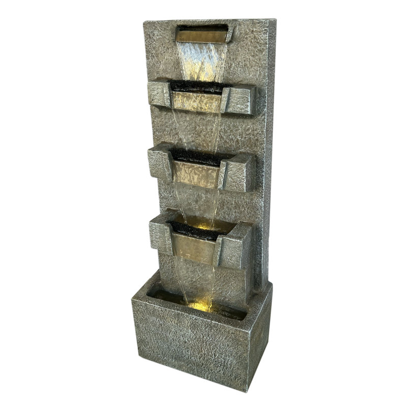 Fontaine Quattro Qua avec pompe écoénergétique et éclairage DEL