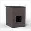 Enceinte en bois pour litière pour chat avec tiroir, table d'appoint et cage intérieure pour animal domestique
