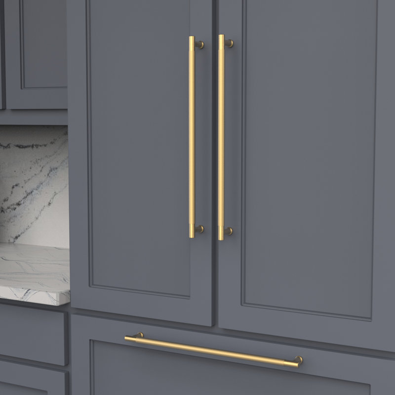 Bar / Handle Pull, Brushed Golden Brass