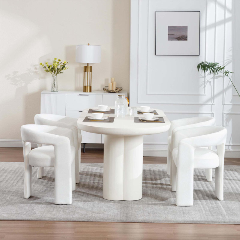 Ensemble de 2 chaises de salle à manger, Beige