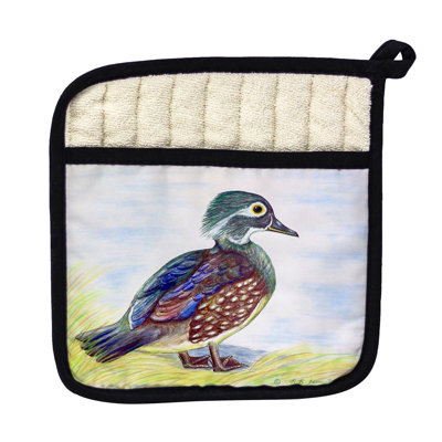 Cuisinier poignée de canards en bois féminin betsy drake interiors