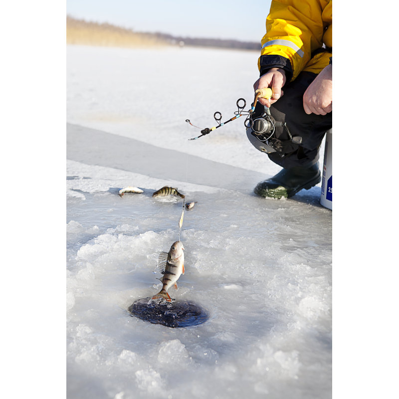 Ice Fishing - Wrapped Canvas Print, 76cm H x 51cm W