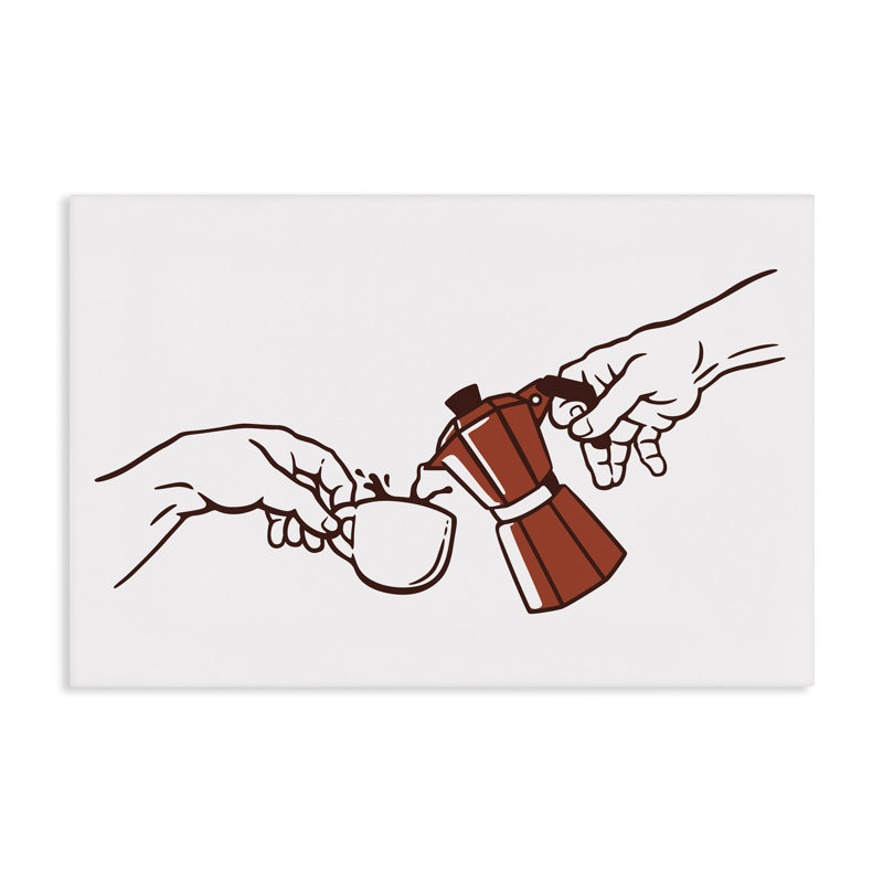 Création de la toile parodique classique Coffee, design par Tobe Fonseca, H 20 po x l 30 po