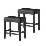 Oxfield Upholstered Counter Stool with Solid Wood Frame