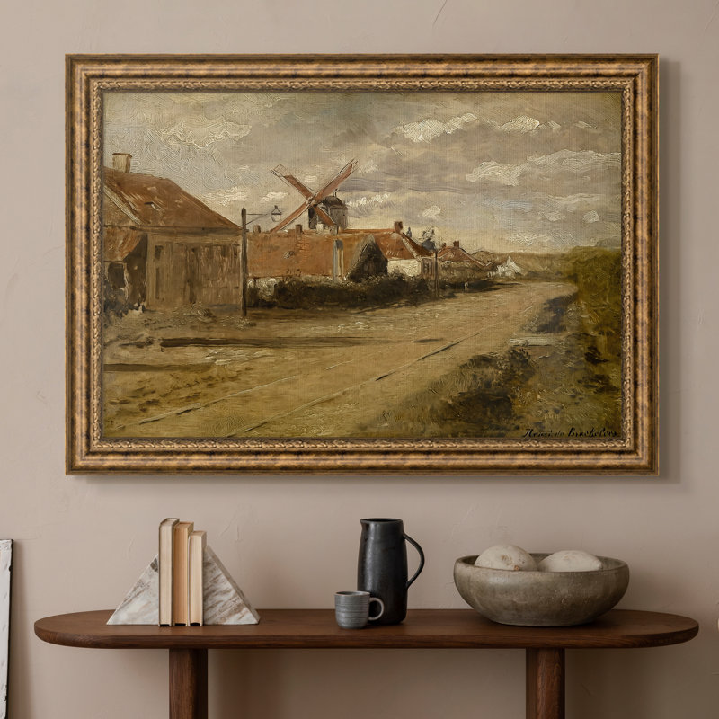 Le moulin de Kiel (Demolen van het Kiel), v. 1885-1888-Henri de Braekeleer-Toile encadrée personnalisée, 20x28 INNER SIZE