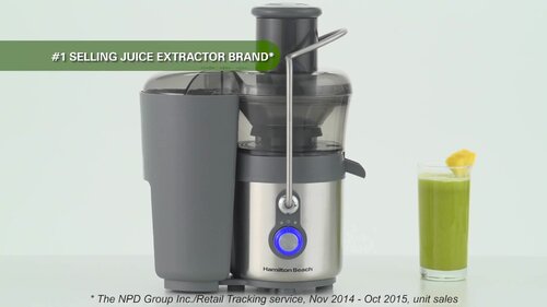 Hamilton Beach 2 Speeds Big Mouth Premium Juice Extractor in Gray