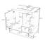 Meuble-lavabo avec lavabo, tablette et trois tiroirs-1781169855
