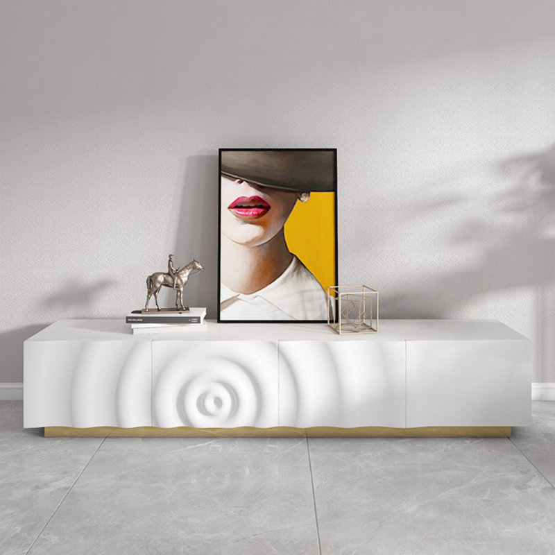 Meuble télé moderne et minimaliste, Blanc
