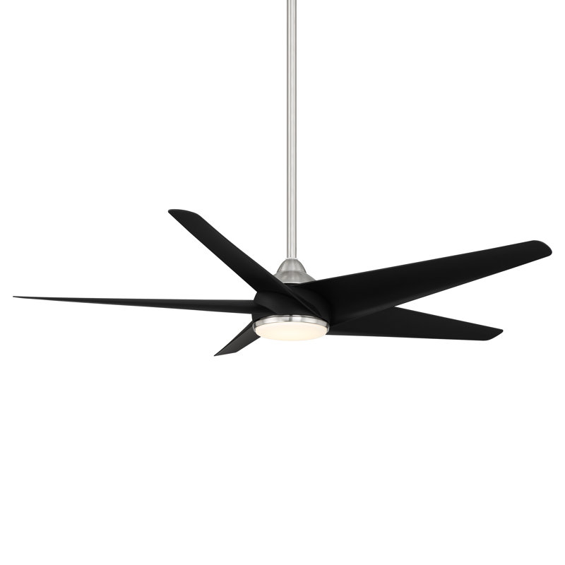 60" Viper 5 - Blade Indoor/Outdoor LED Smart Propeller Ceiling Fan with Remote Control and Light Kit Included, Works With Google Assistant, Amazon Alexa, iOS And Android APP