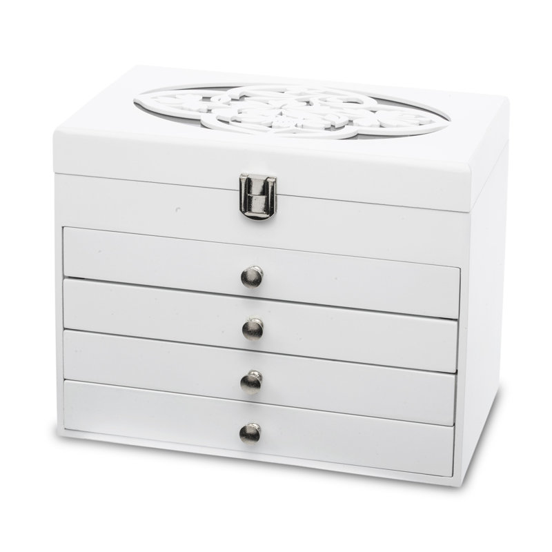 Wood Jewellery Box + Drawers