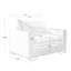 Fauteuil d'appoint Blue Corduroy-71994993