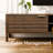 71" W Mid-Century TV Stand - Walnut Color Entertainment Center Support Up for 75" TVs, Dual Accessible Cabinets with Cable Outlet, Modern Home Furniture-30875828-6923026