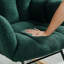 Chaise berçante capitonnée et rembourrée en tissu Teddy-1974363093
