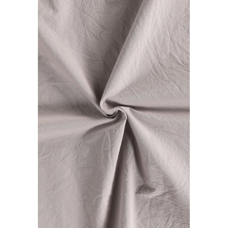 Ensemble de housse de couette 100% coton bleu foncé 3 pièces Rohrbaugh, Gris