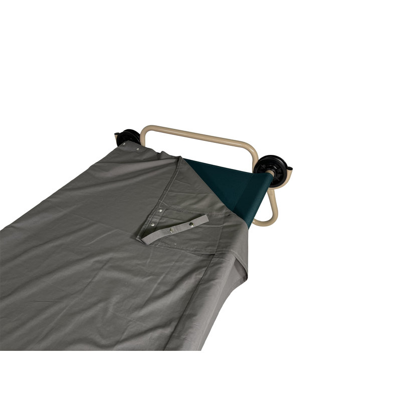  L/XL Cot Sheet for Portable Folding Bed Systems and Camping, Grey, 0.3" H x 35.5" W x 83.5" D