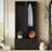 Elegant Free Standing Hall Tree Set of 2,Multifunctional 3-IN-1 Entryway Coat Rack with Black Retro Handles,Seating Bench with Storage Drawers for Hallway,Living Room-703147946