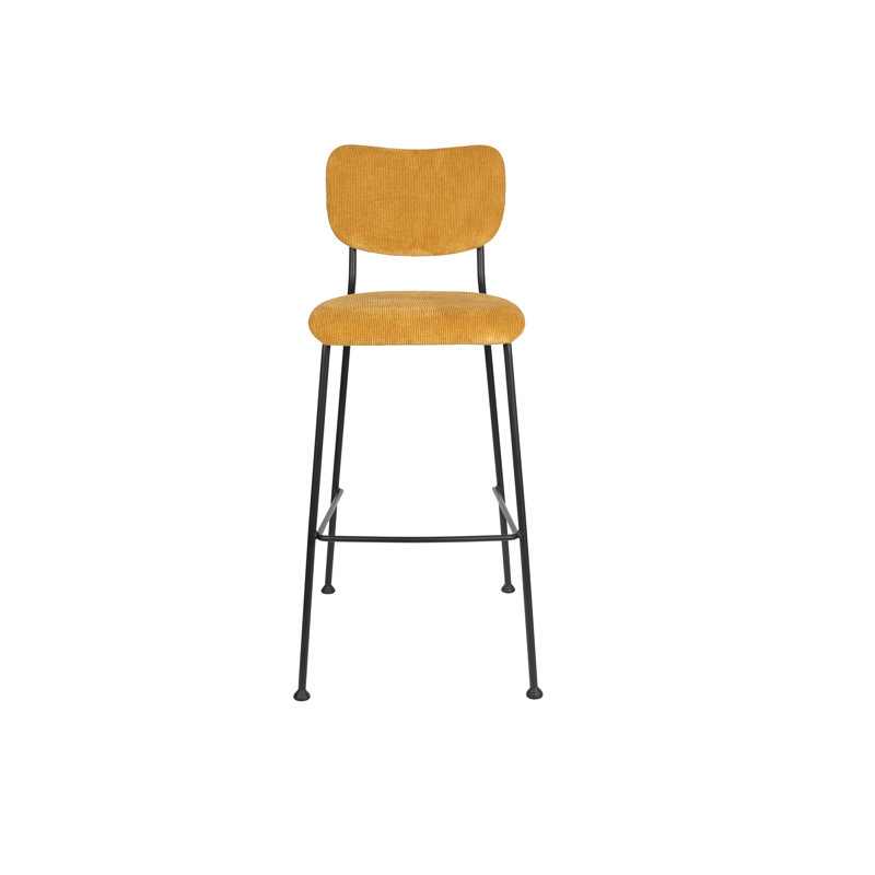 Benson Bar Stool, Yellow, Counter Stool (25” Seat Height)