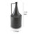 Decorative Vase, Metal Angular Handle And Curved Neck, Black-125117868