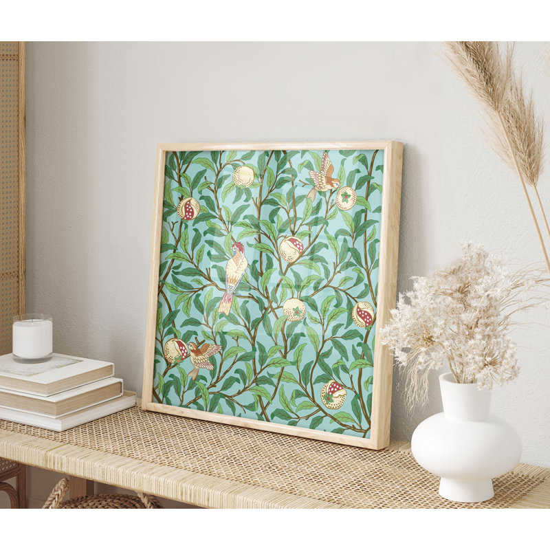 «Botanical William Morris Style», reproduction d'art classique sans cadre III, H 12 po x l 12 po
