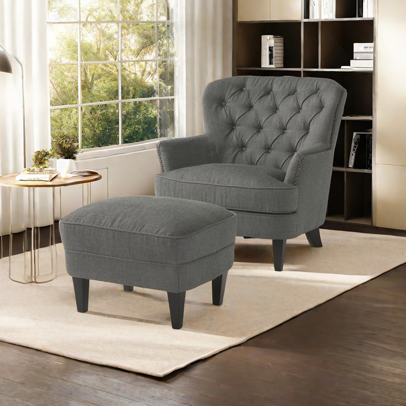 CHAISE CLUB + OTTOMAN