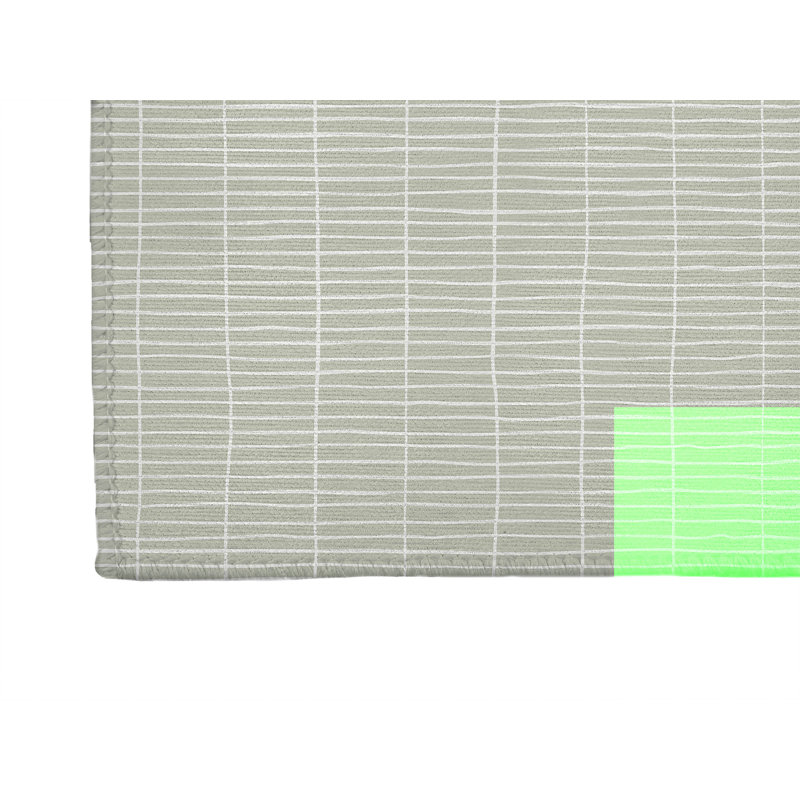 Snow Fence Non-Slip Outdoor Rug, Rectangle 4' x 6'