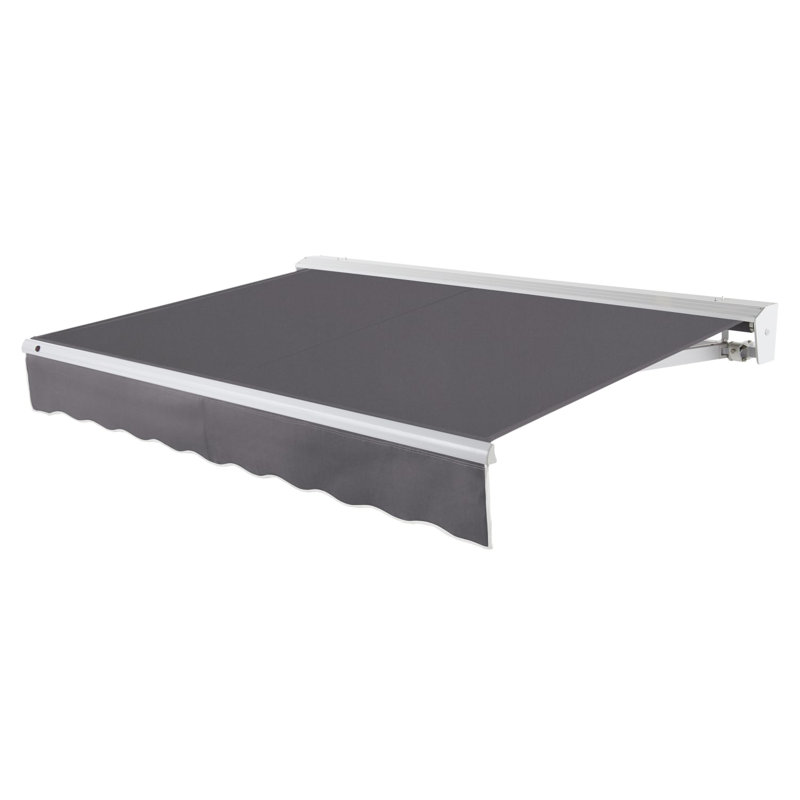 Auvent de patio rétractable avec capuchon Awntech Destin, Métal industriel, l 18 po x P 10 po, Moteur gauche