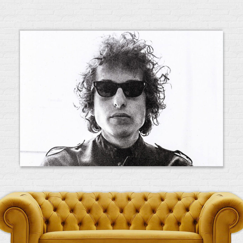 Bob Dylan - Wrapped Canvas Print, 41cm H x 61cm W x 4cm D
