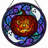 12"H Pumpkin Ghost Stained Glass Window Panel