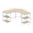 Haillee L-Shaped Metal Base Computer Desk-1591588435