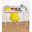 Mid Country Modern Molded Shell Designer Assemble Plastic Chair Side No Arms Wheels Armless Wooden Eiffel for Dining Room Bedroom Kitchen-2102663409-2098153019