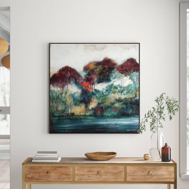 Passing By by Lydia Ben-Natan - Print on Canvas, Black, 61cm H x 61cm W
