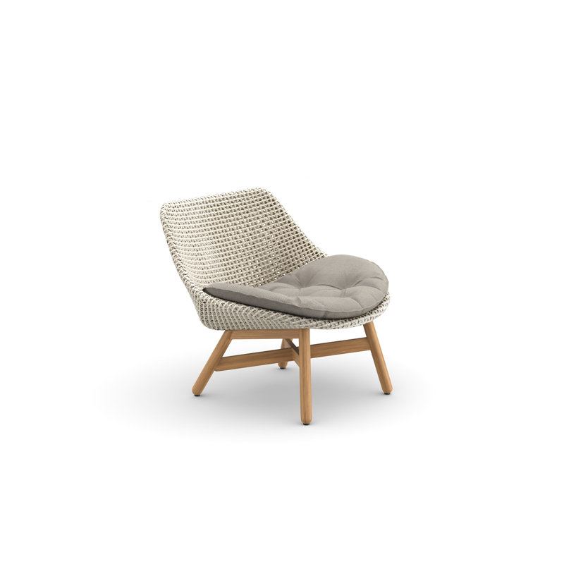Mbrace Outdoor Teak Lounge Chair, Baltic, Natura Taupe