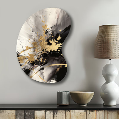 Eugenie - Abstract Boom Shape Assymterical Metal Wall Sculpture